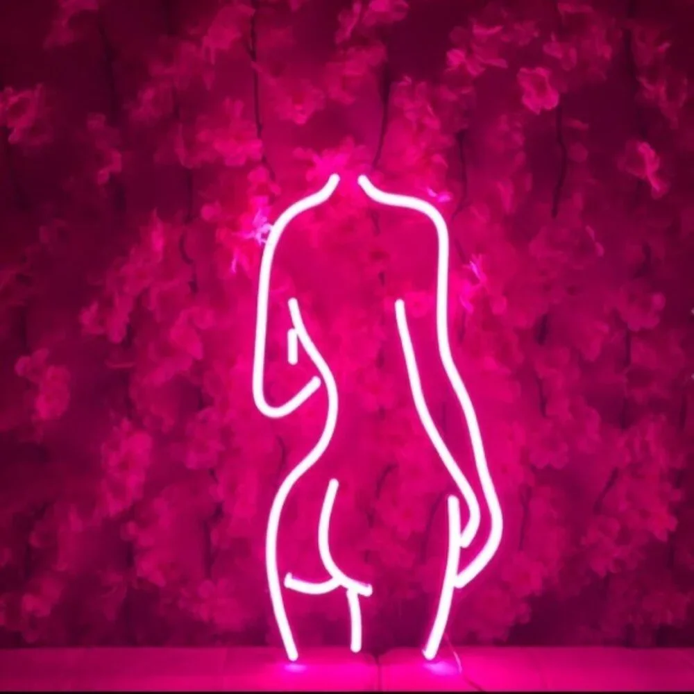 Neon Body Woman Feminine Figure LED Light Decor